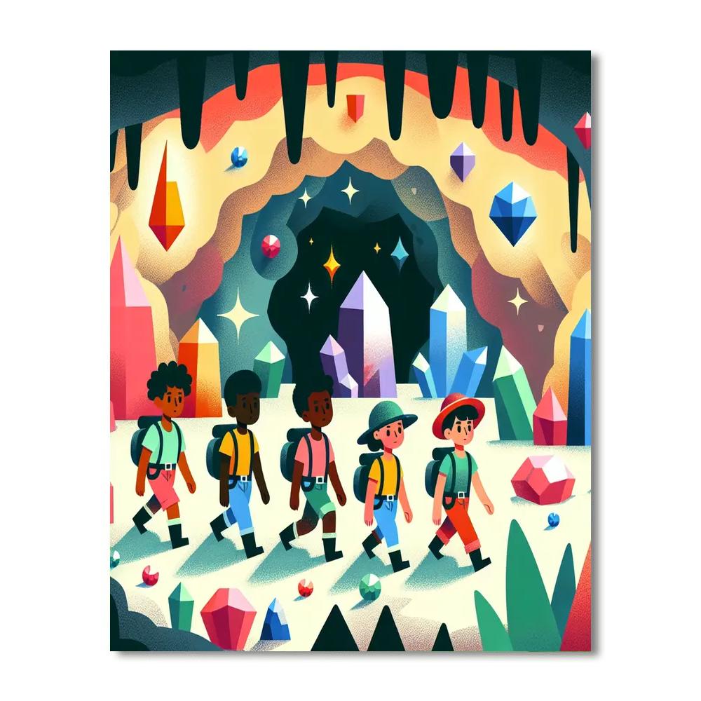 Cave Explorer's Adventure Painting Number Kit