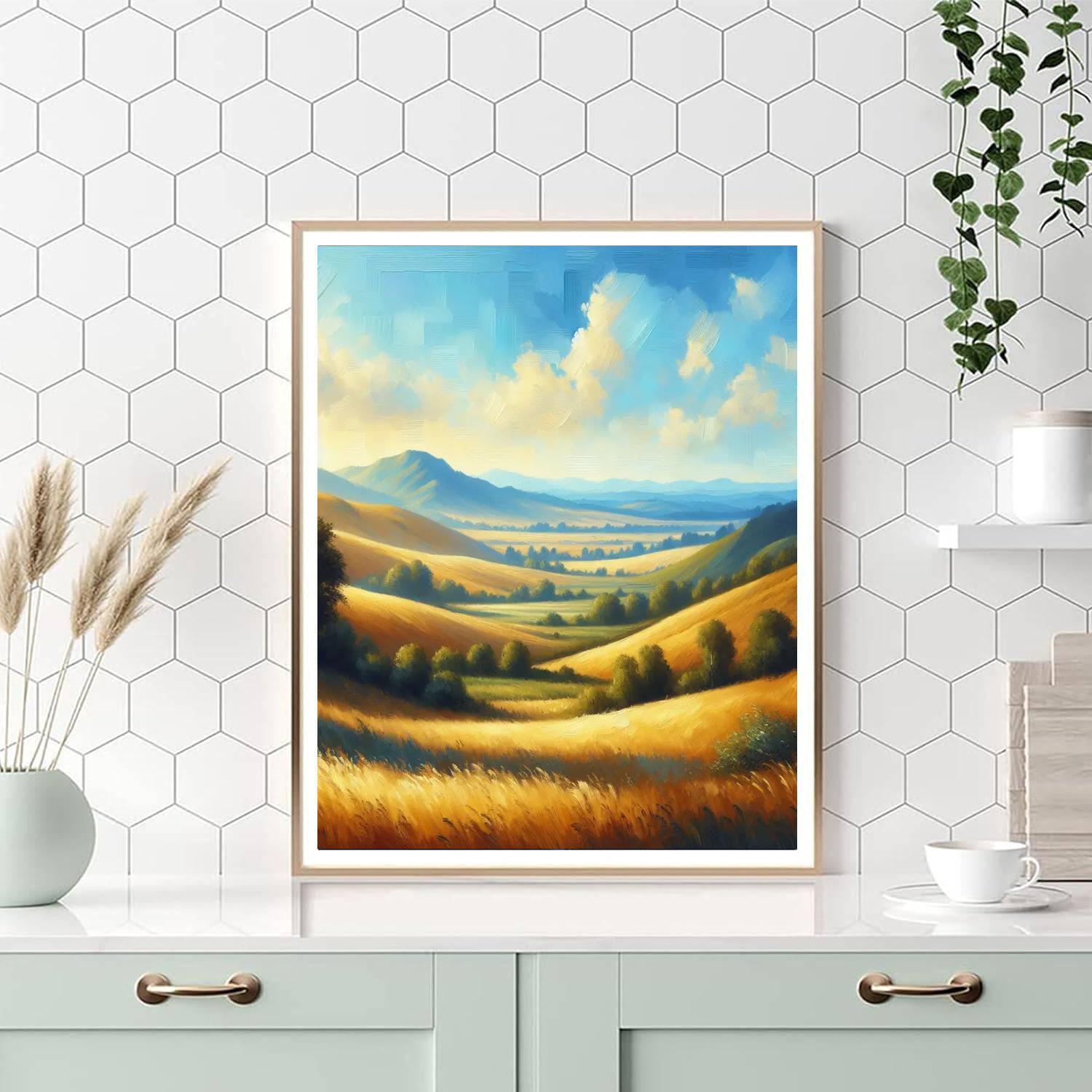 Golden Meadow Serenade Paint By Numbers