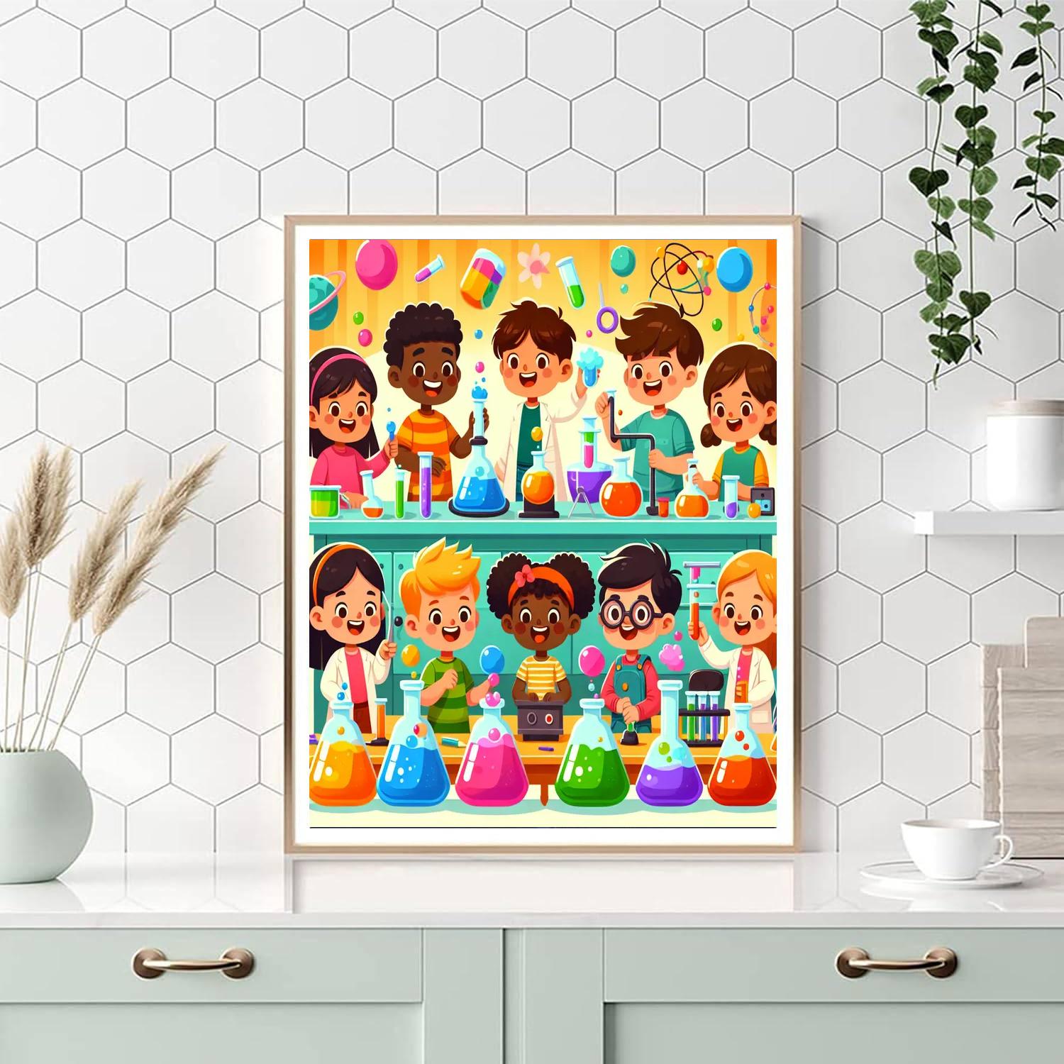 Super Science Adventure Painting Number Kit