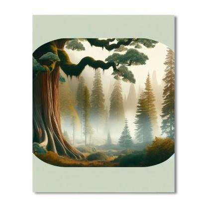 Forest Whispers Retreat Number Painting