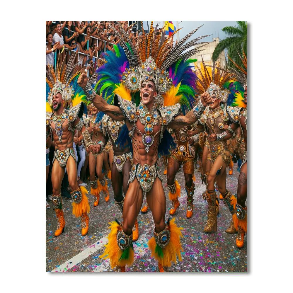The Carnival Of Barranquilla - Barranquilla Paint By Numbers Kits
