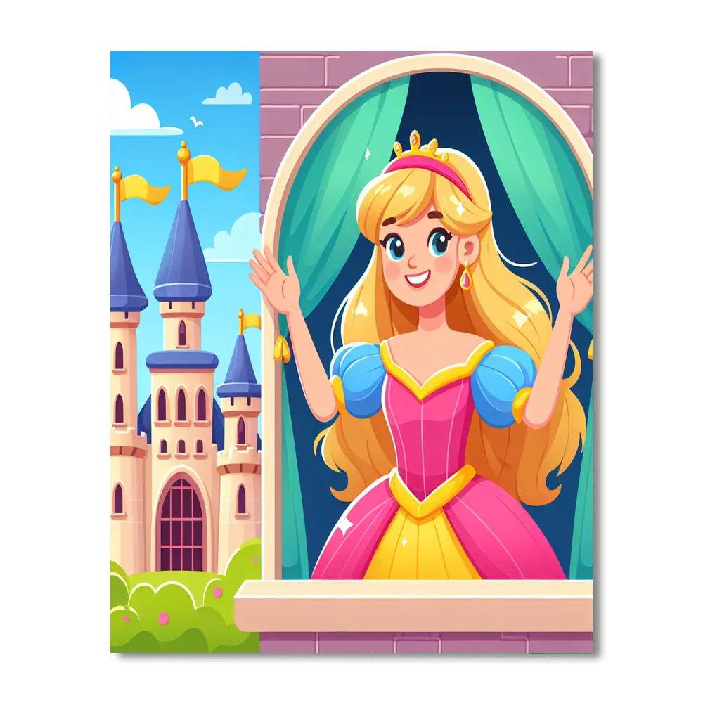 Fairytale Princess Land Paint By Color