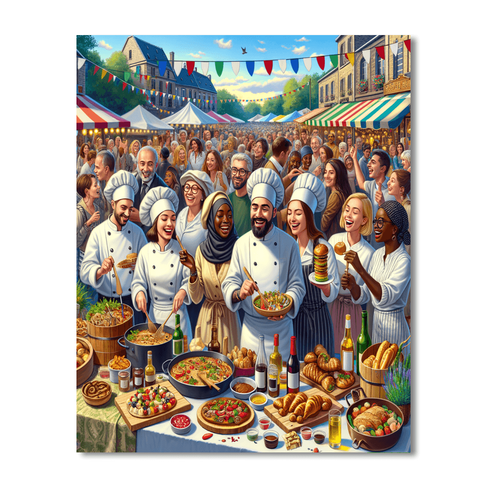 The Fête De La Gastronomie - France Paint By Number