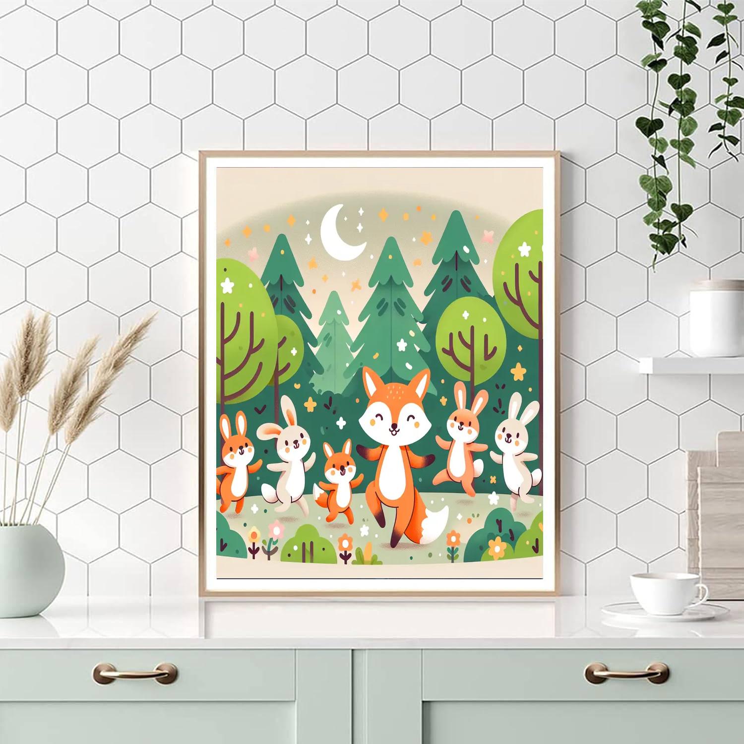 Woodland Creatures Celebration Paint By Numbers Kits