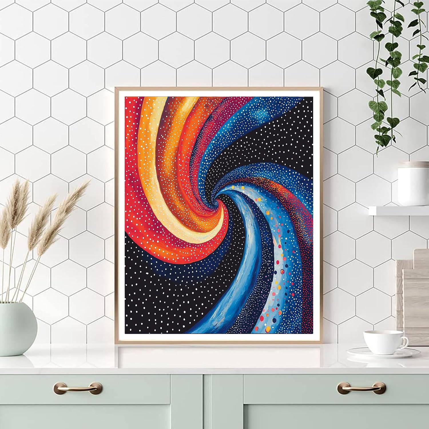 Yayoi Kusama Inspired Infinite Cosmos Rhythm  Paint By Number