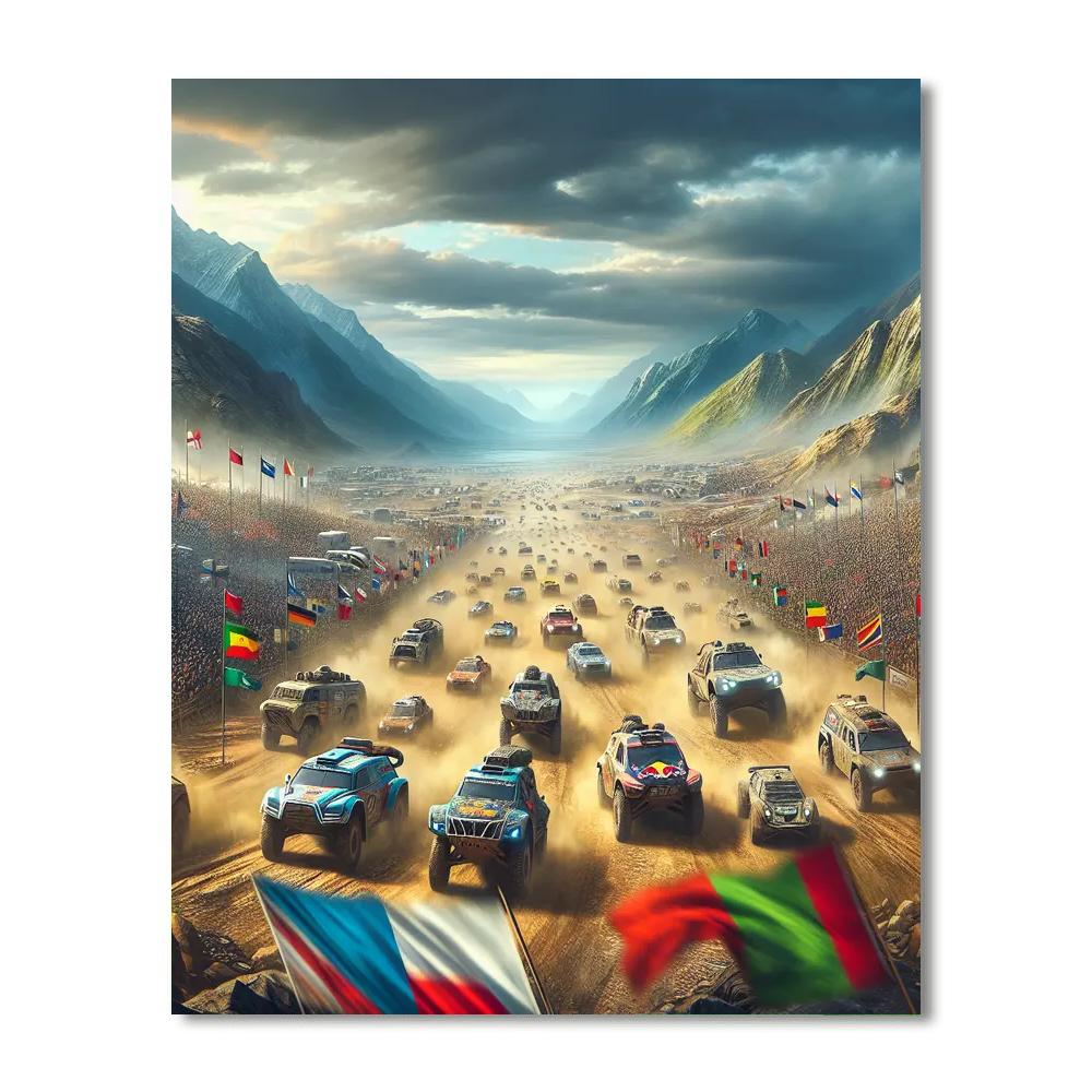 Dakar Rally - Senegal Paint By Numbers Art