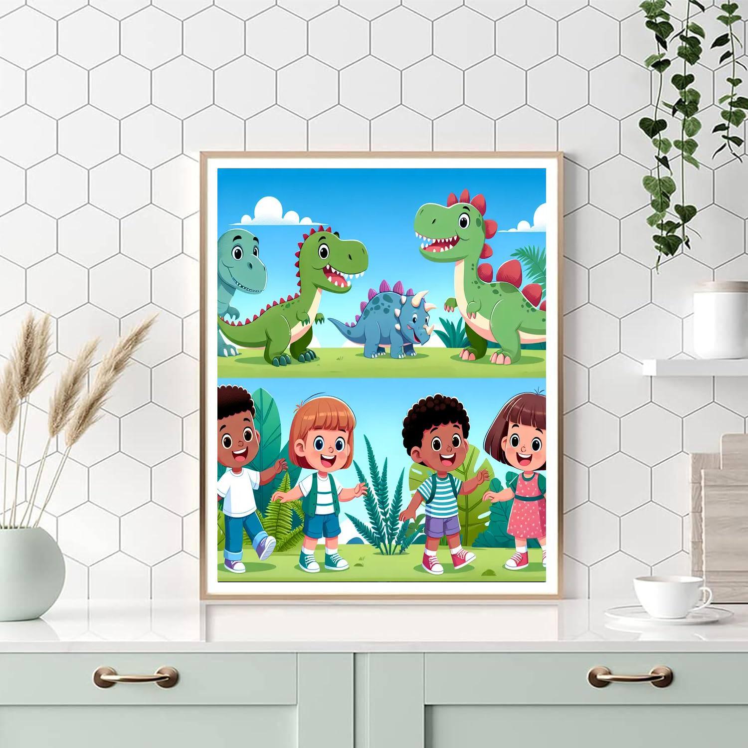 Jurassic Explorers Paint By Color
