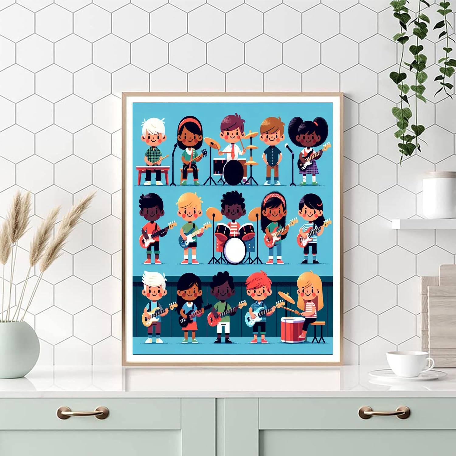 Rock And Roll Stars DIY Paint By Numbers