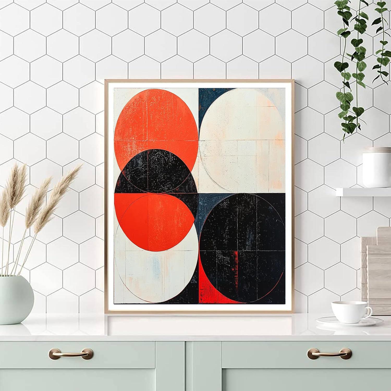 Kazimir Malevich Inspired Harmony In Shapes  Paint By Numbers Kits
