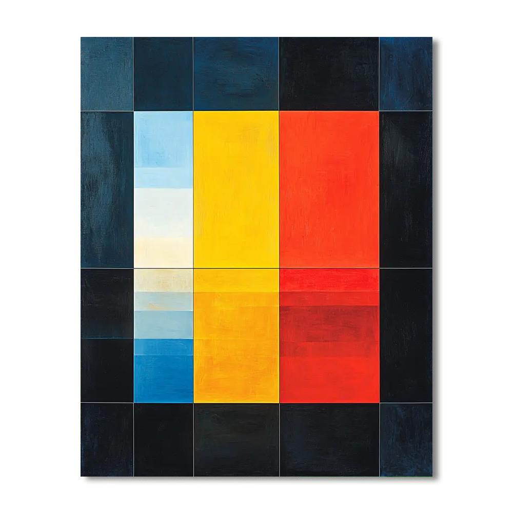 Kazimir Malevich Inspired Reflections Of Color  Paint By Color