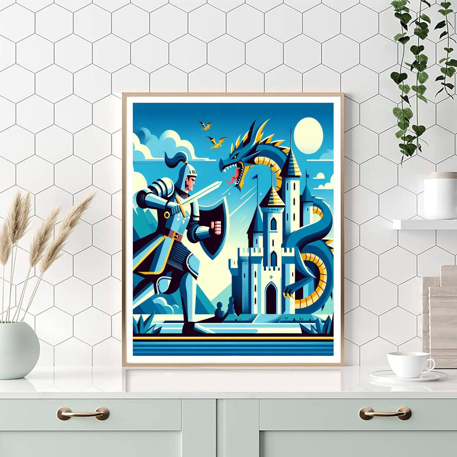 Fantasy Adventure Kingdom DIY Paint By Numbers