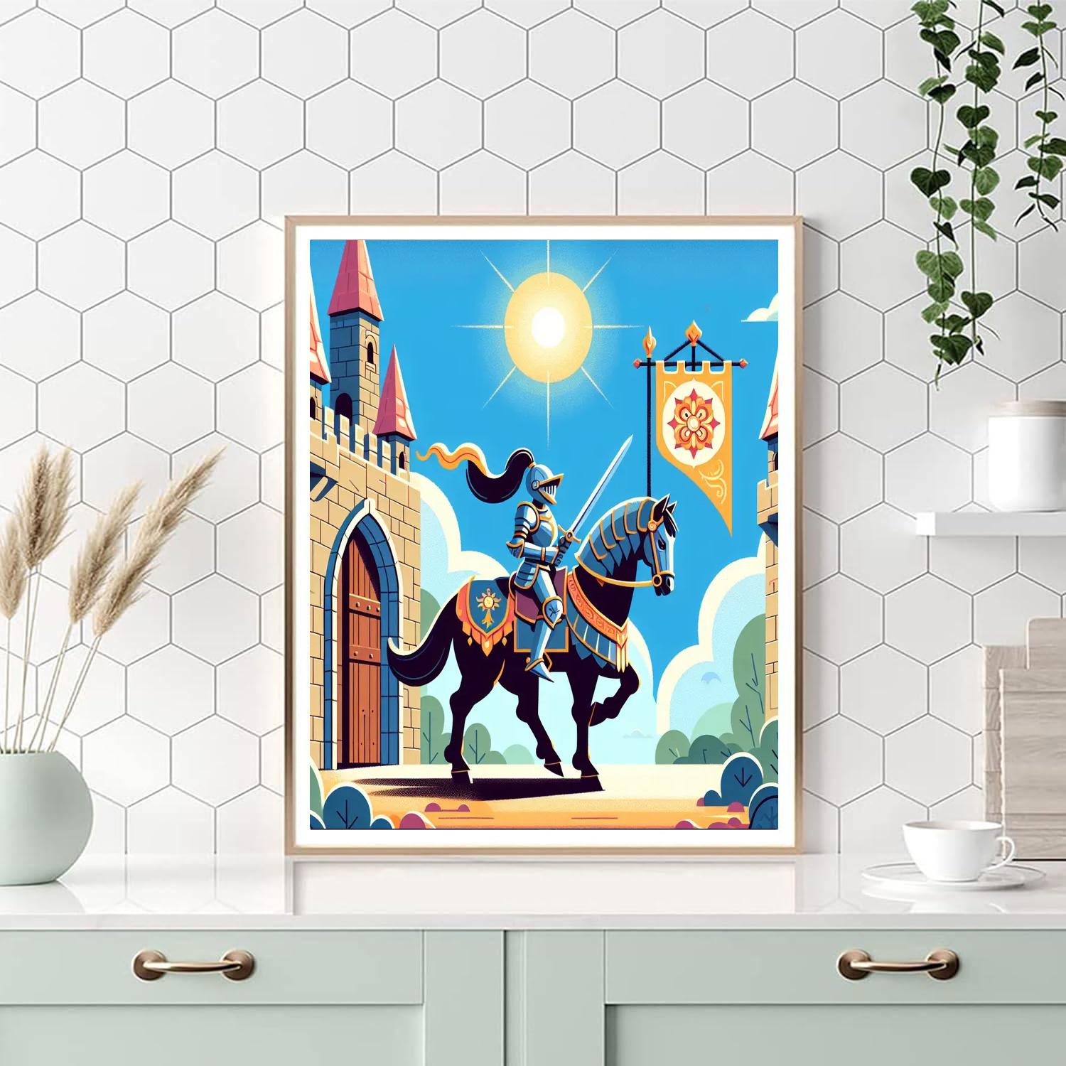 Knight's Royal Journey Painting Number Kit