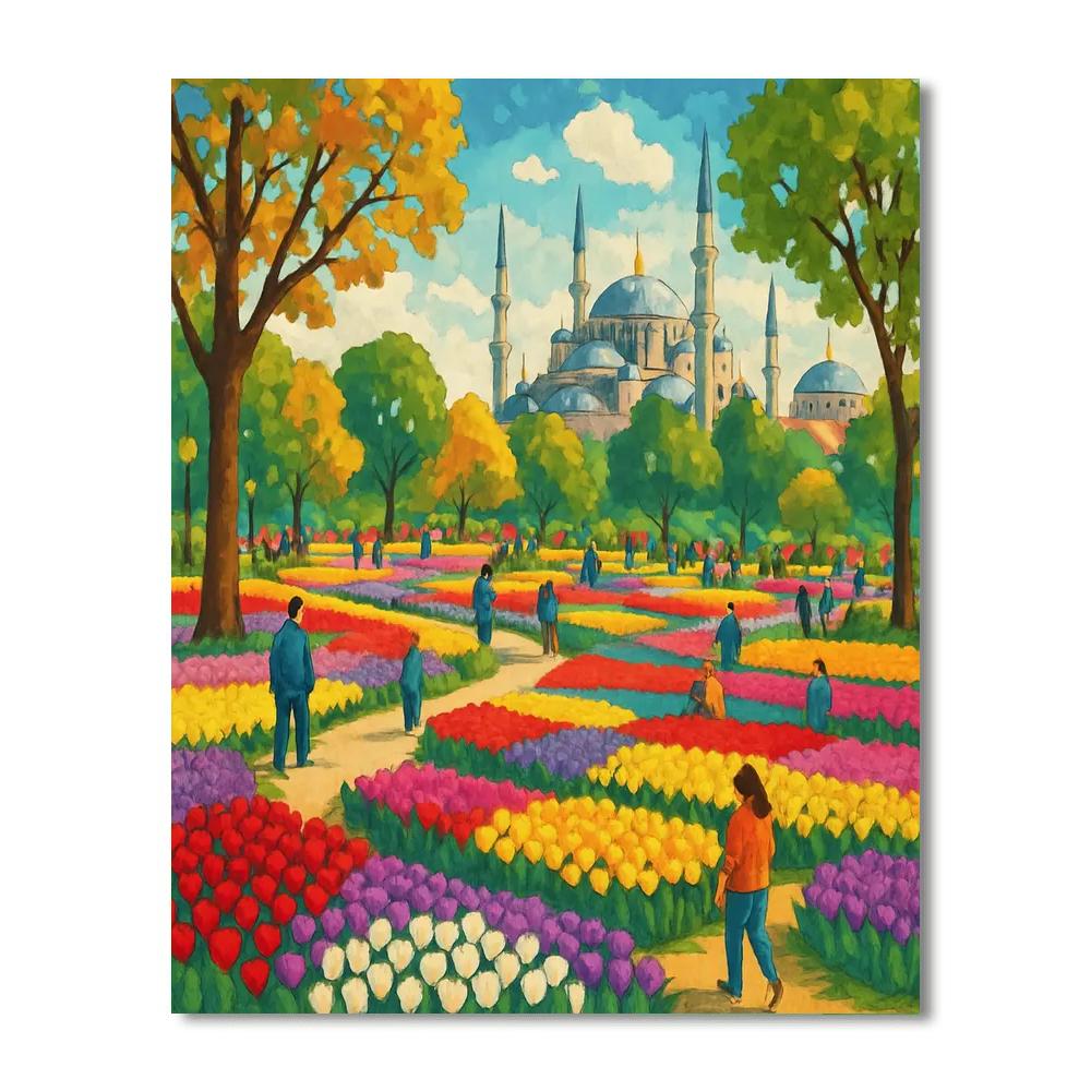 Istanbul International Tulip Festival - Istanbul Paint By Numbers Kits