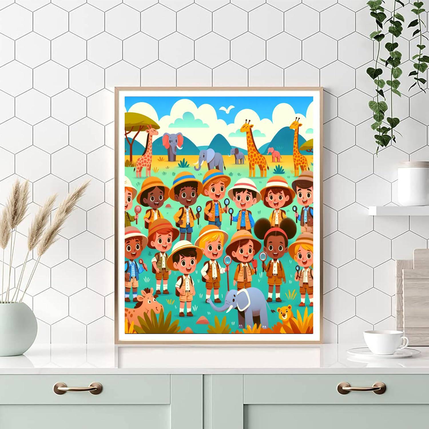 Safari Explorers Journey Numbered Painting Kits