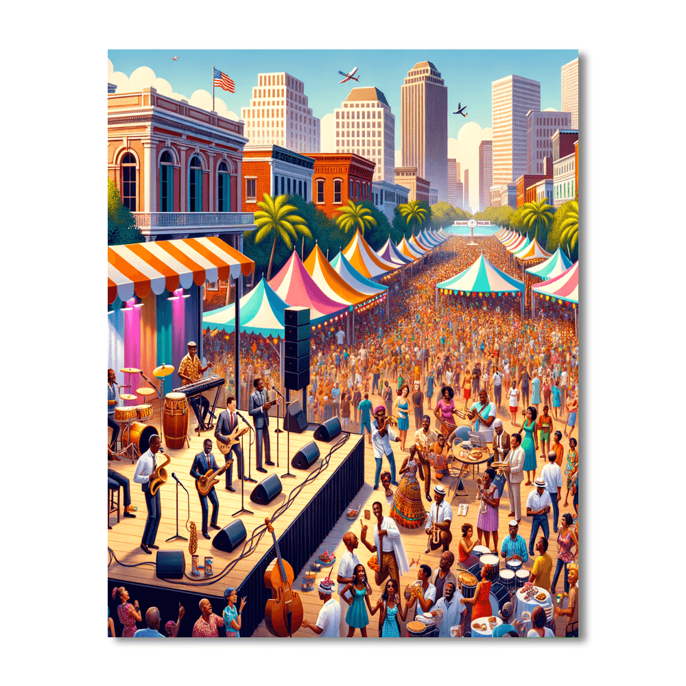 Jazz & Heritage Festival - Usa Paint By Numbers