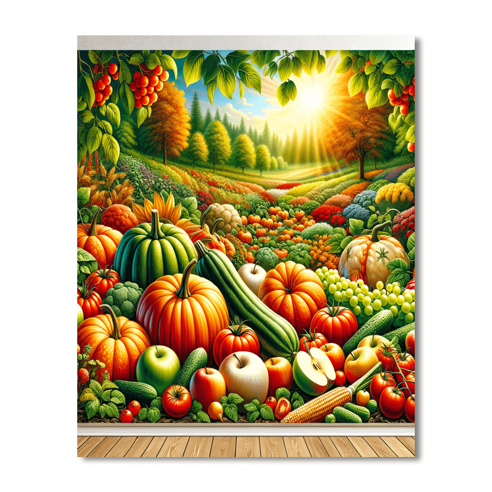 Joyful Summer Harvest Paint By Number