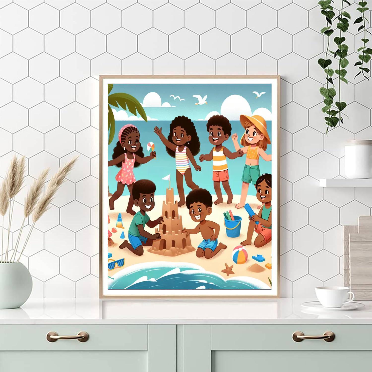 Dazzling Summer Beach Paint By Number