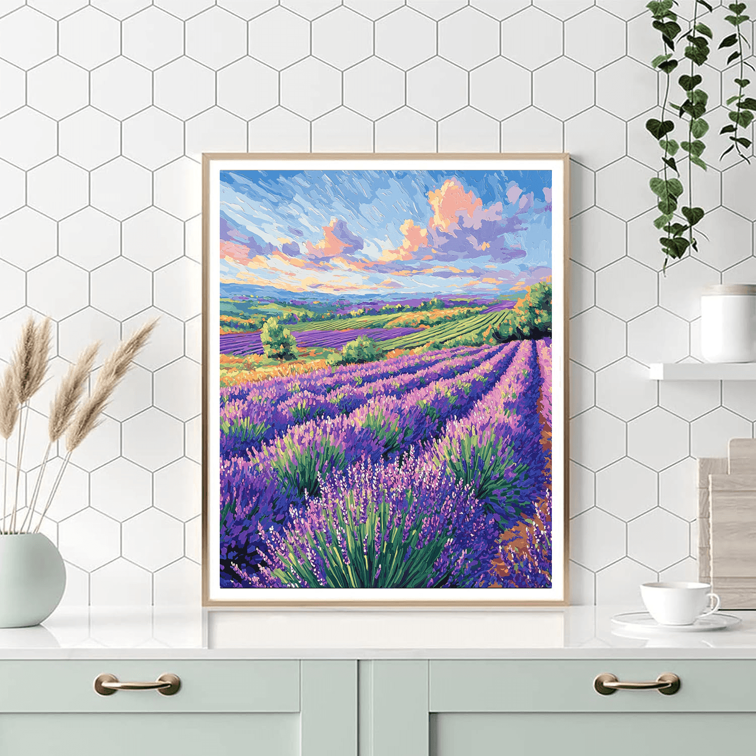 Vincent Van Gogh Inspired Lavender Fields Of Provence  Paint By Number