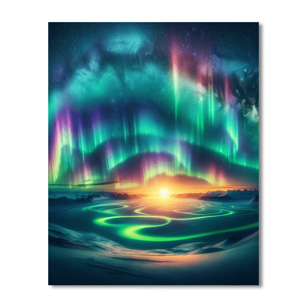 Northern Lights Magic Paint By Number