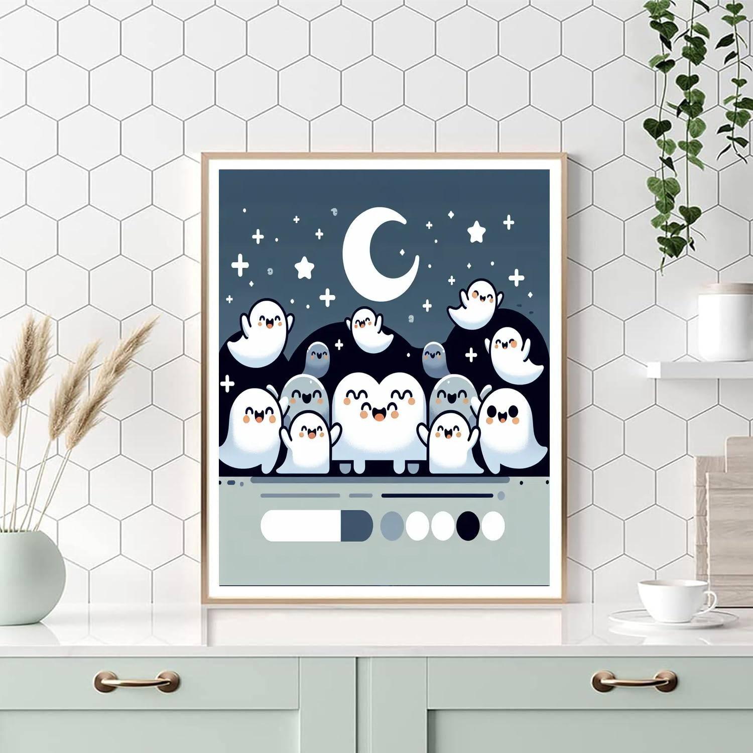 Giggling Ghosts Festivity Paint By Numbers Kits