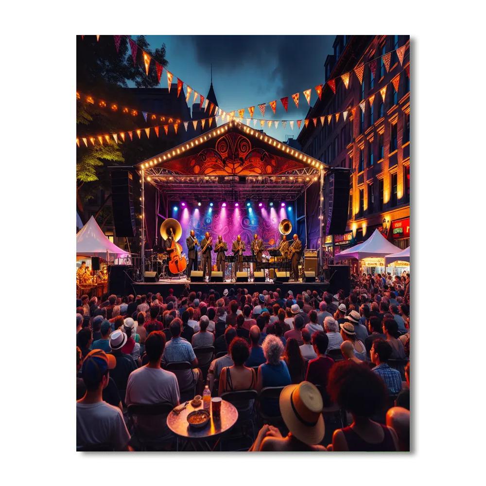 Jazz Fest - Montreal Number Painting