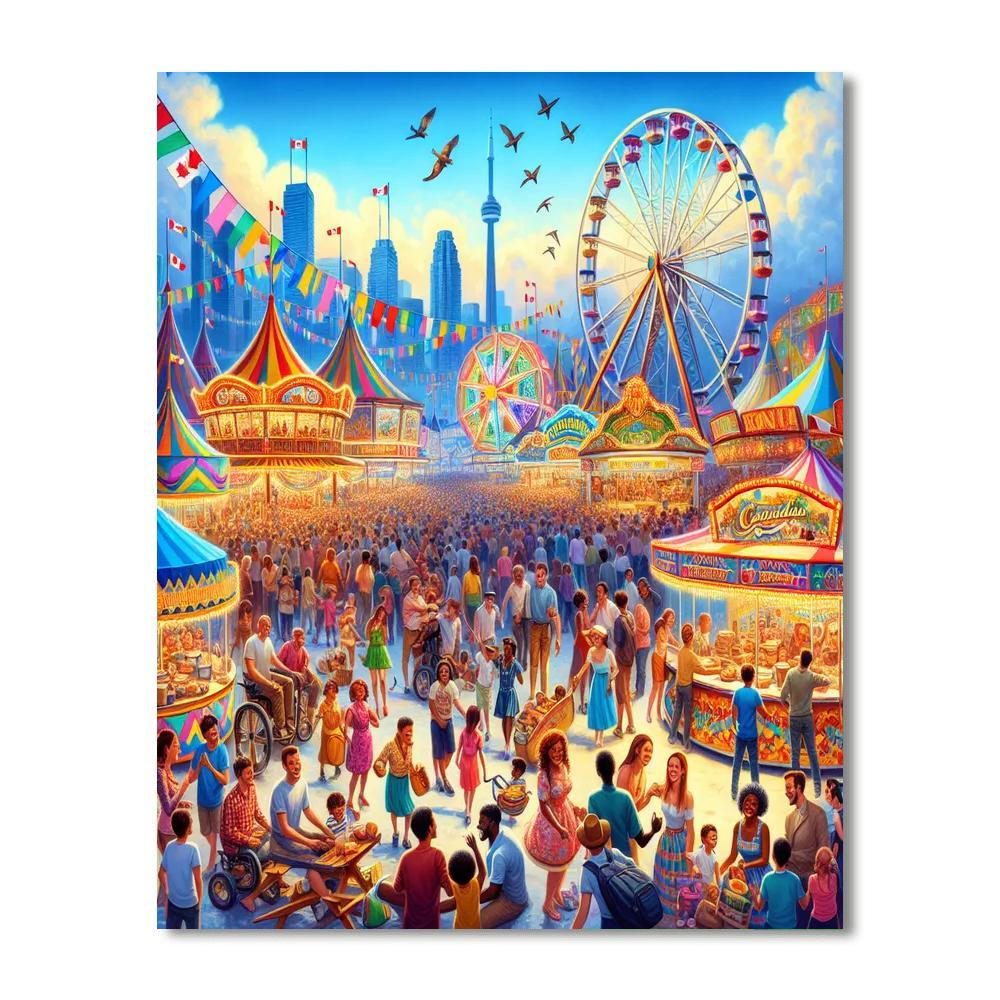 The Great Canadian Carnival - Toronto, Canada Paint By Numbers Art