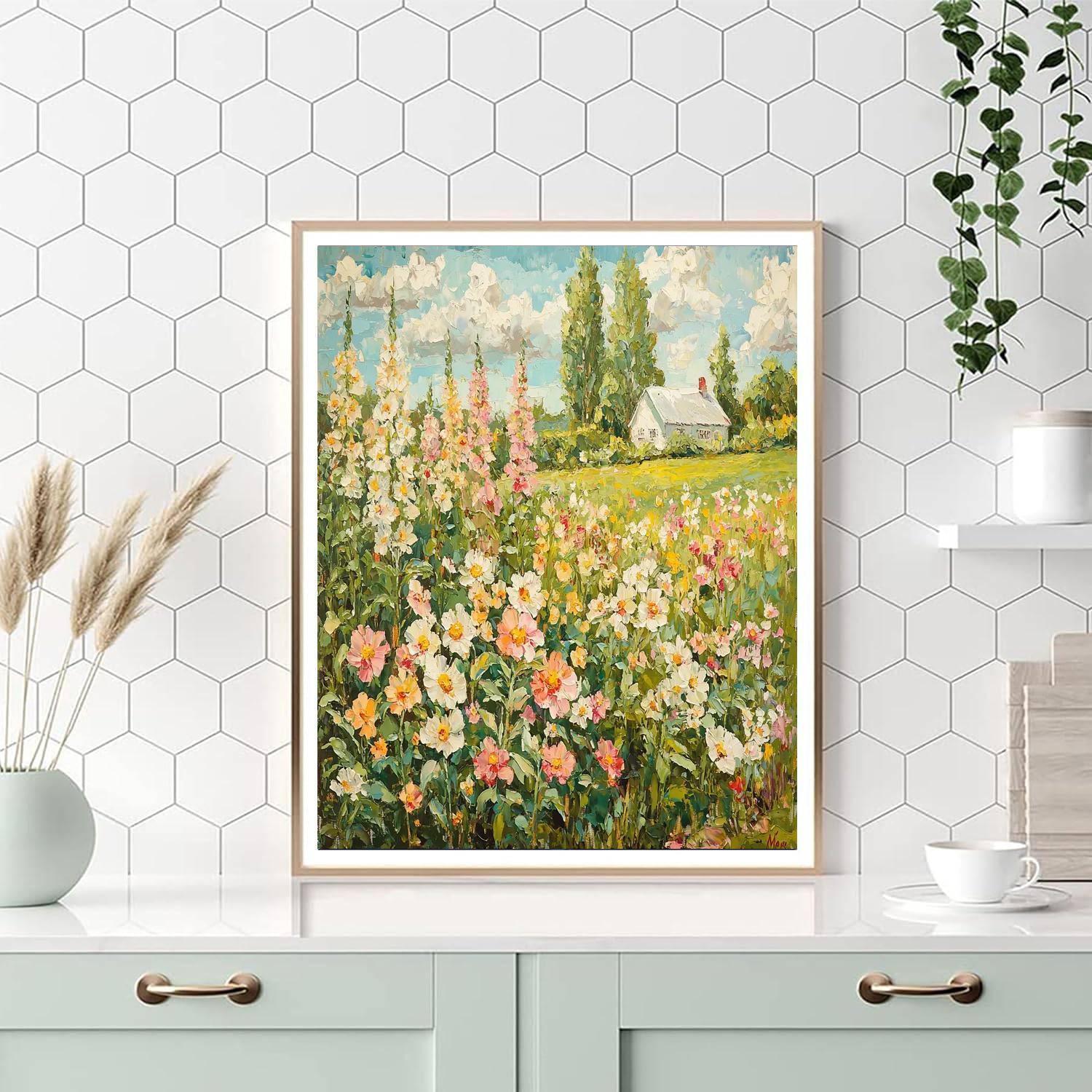 Claude Monet Inspired Summer Meadow Melody  Numbered Painting Kits