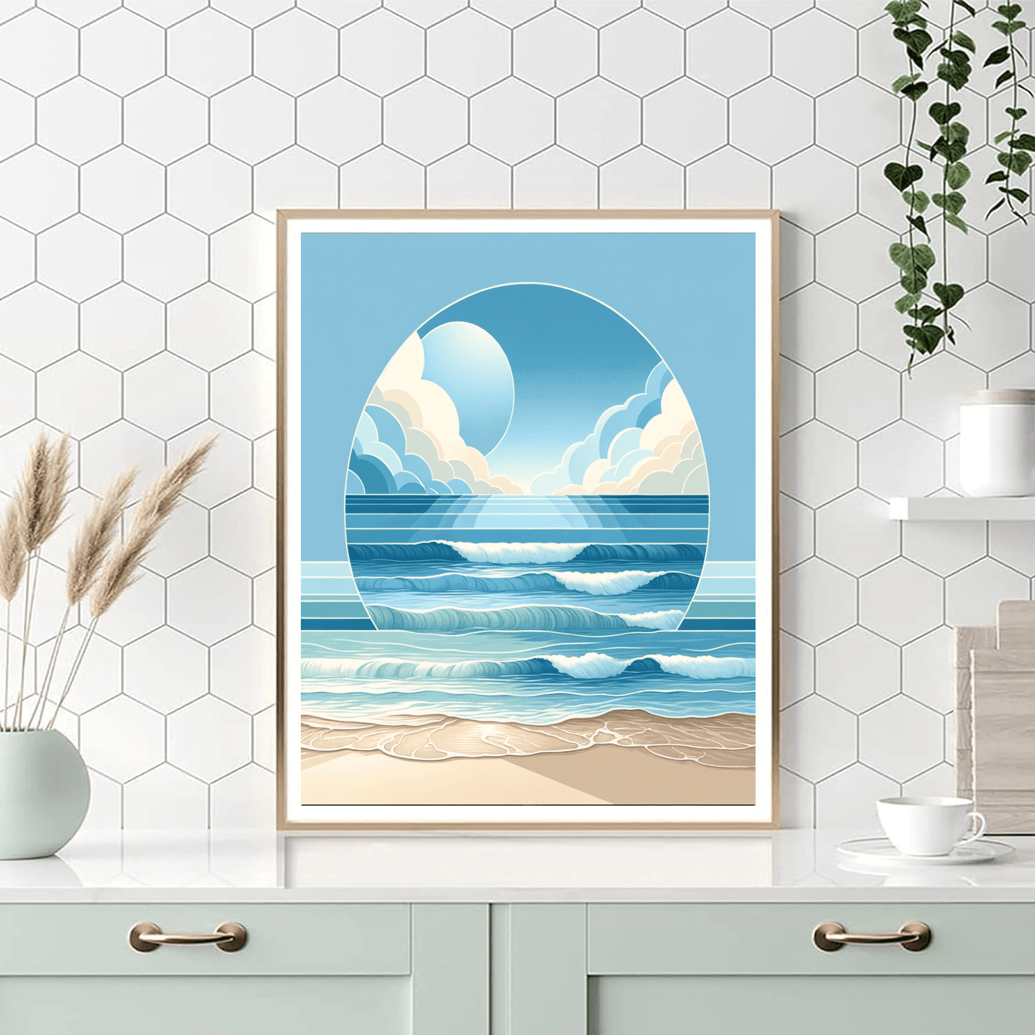 Peaceful Ocean Waves Paint By Numbers