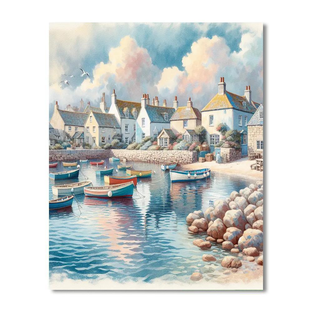 Coastal Village Harmony Paint By Number