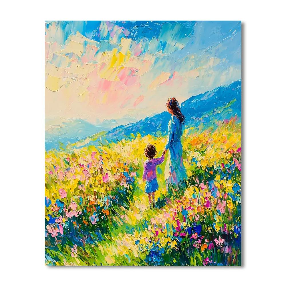 Together In Bloom Number Painting