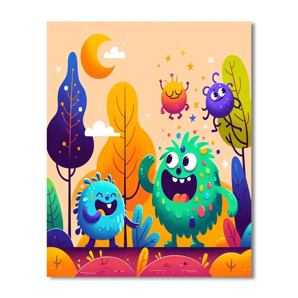 Silly Monster Playtime Paint By Numbers Kits