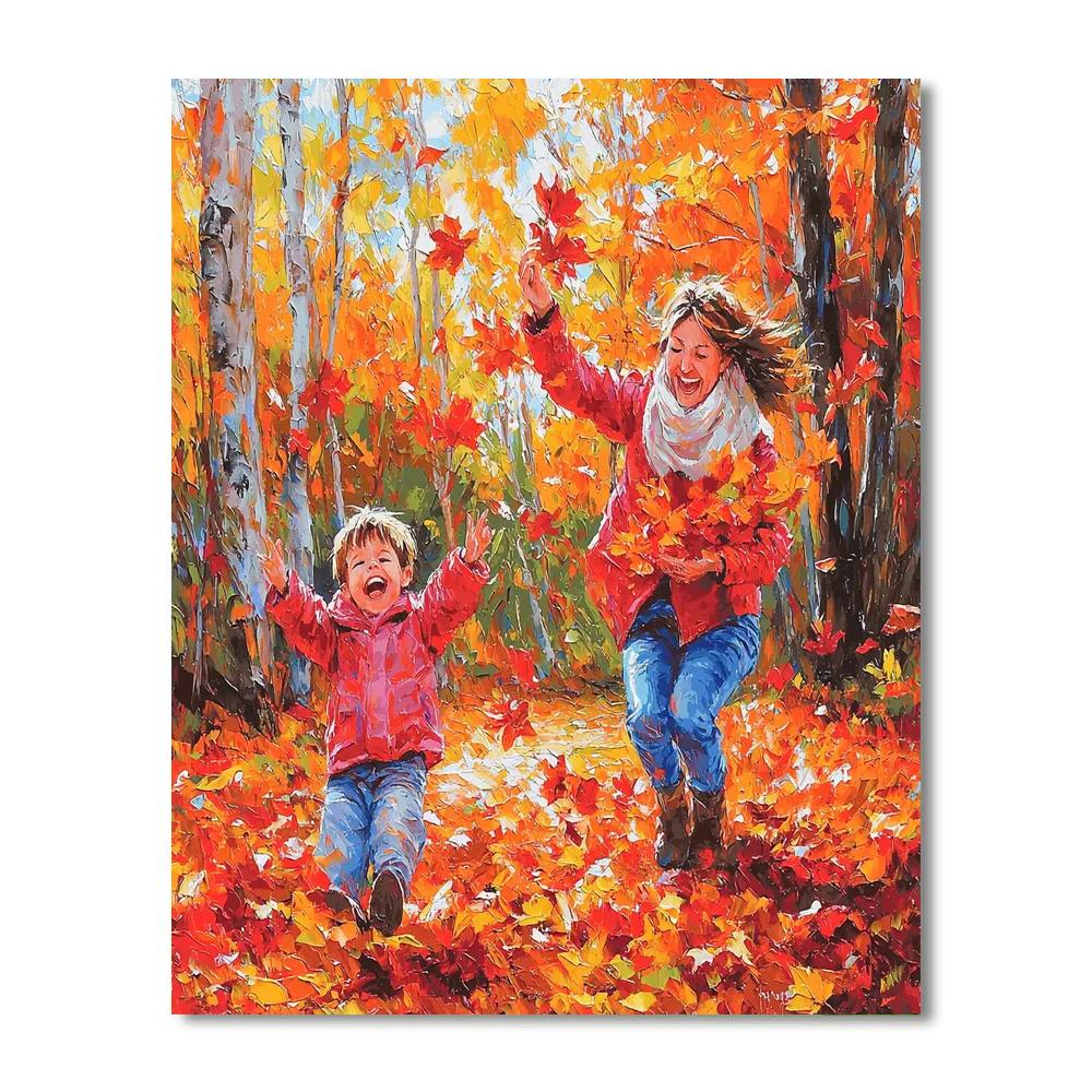 Under The Autumn Leaves Paint By Numbers Kits