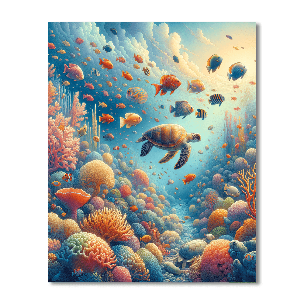 Oceanic Wonderland DIY Paint By Numbers