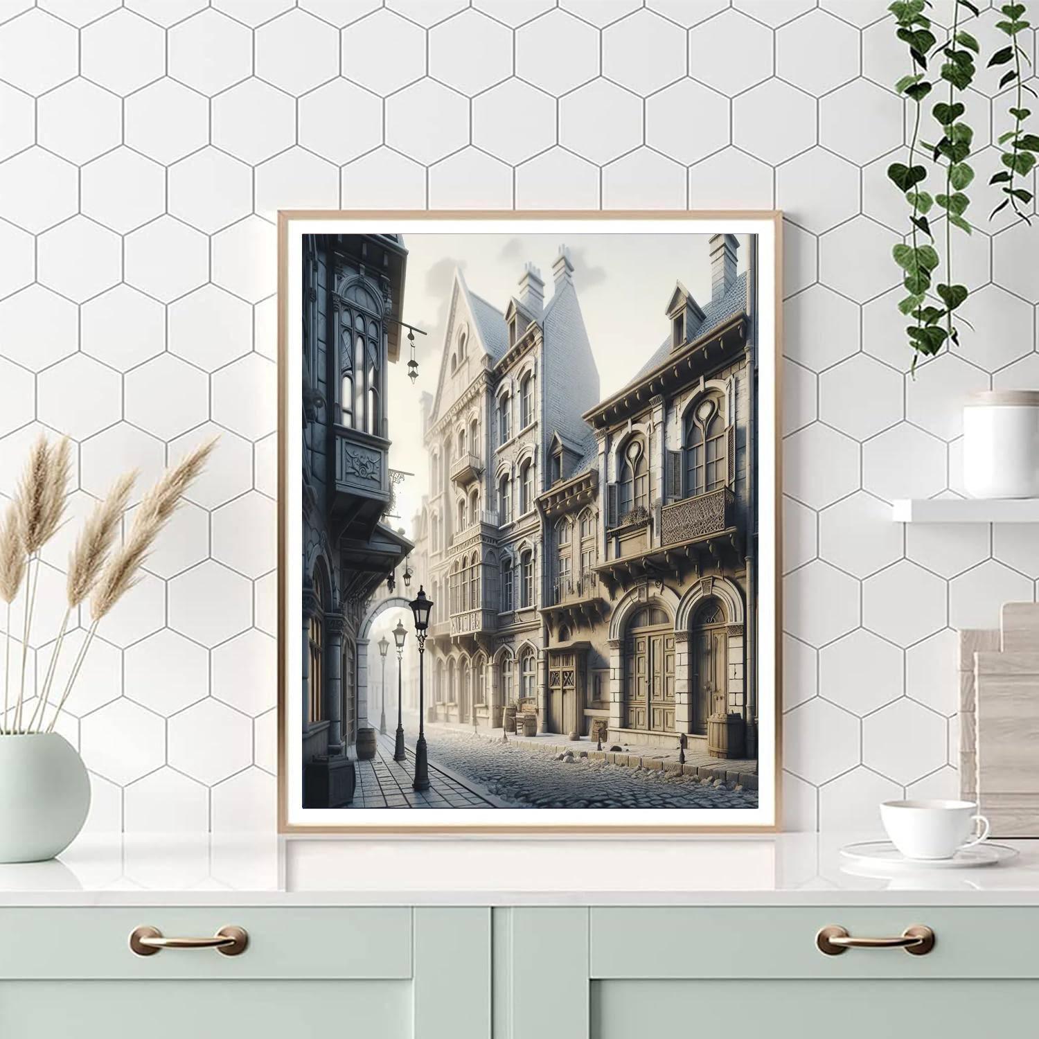 Old World City Stroll Paint By Number