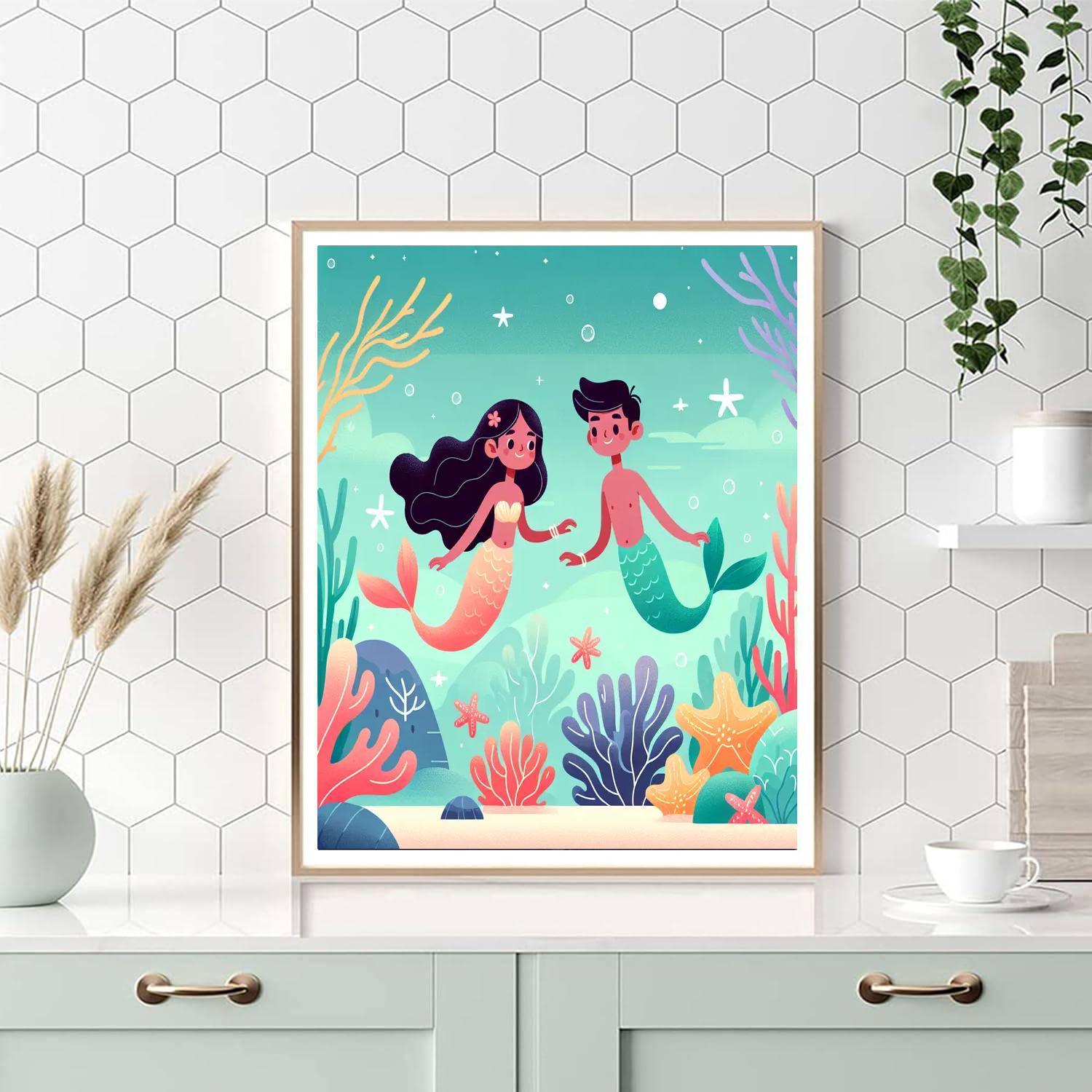 Mermaid Lagoon Magic Paint By Color