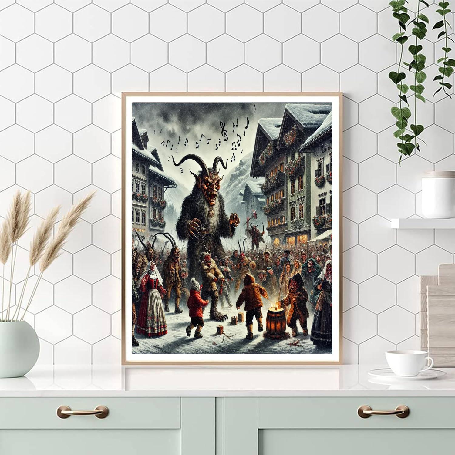 Krampusnacht - Tyrol, Austria Painting Number Kit