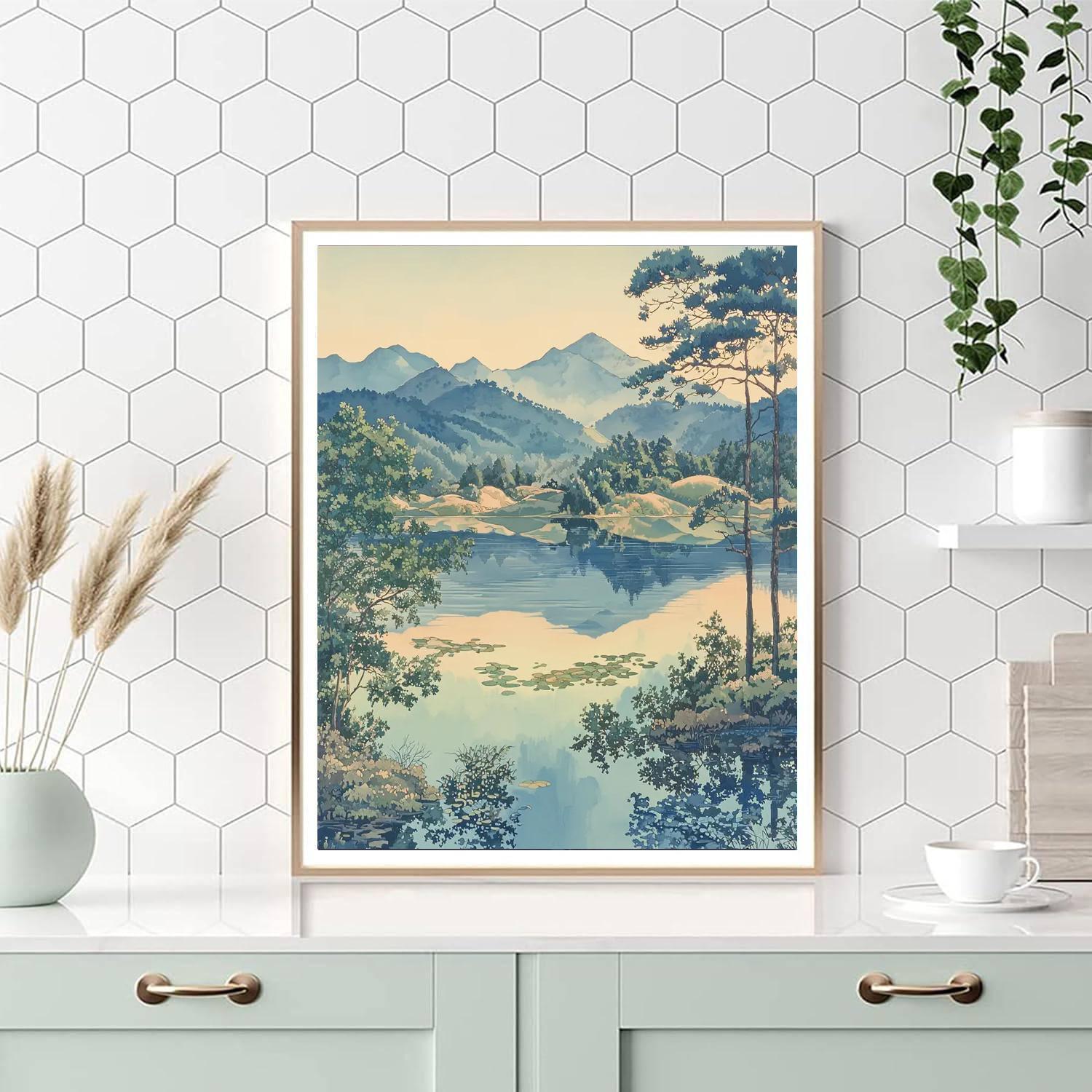 Zhao Mengfu Inspired Symphony Of Serenity  Paint By Color