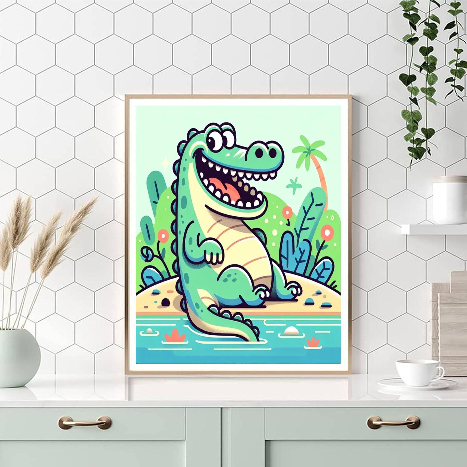 Silly Crocodile Paint By Numbers Kits