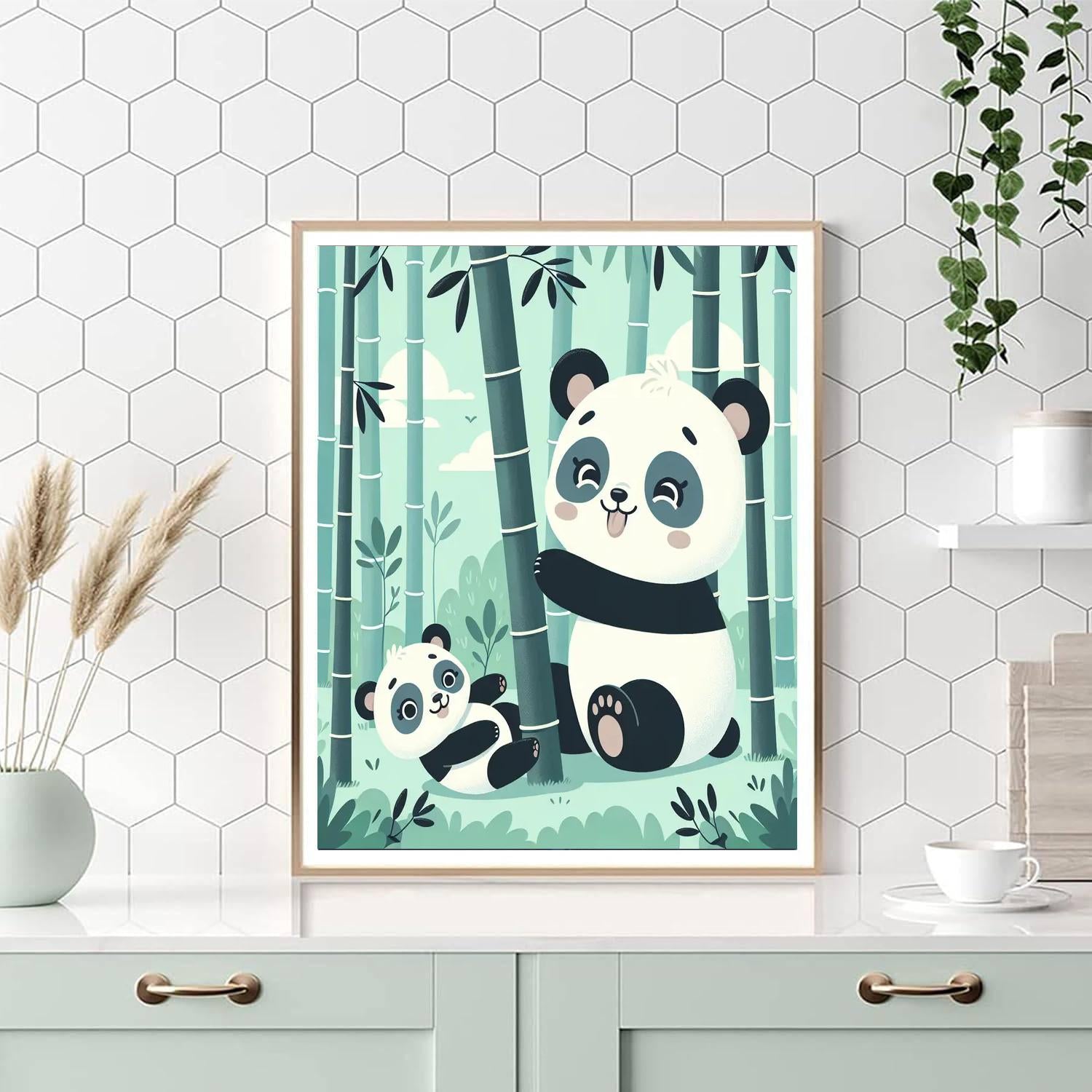 Giant Panda Playtime Paint By Numbers Kits