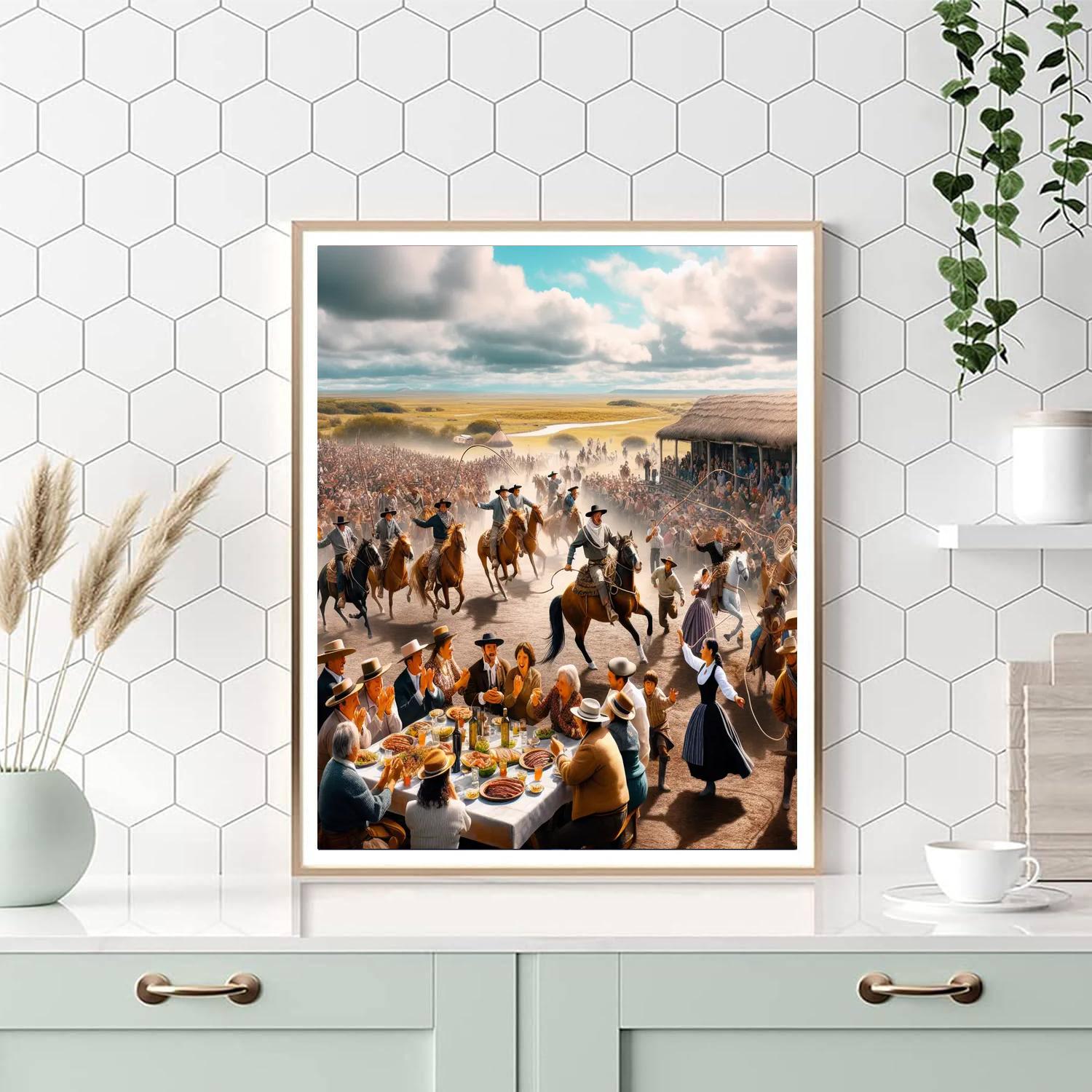 Día De La Tradición - Argentina DIY Paint By Numbers