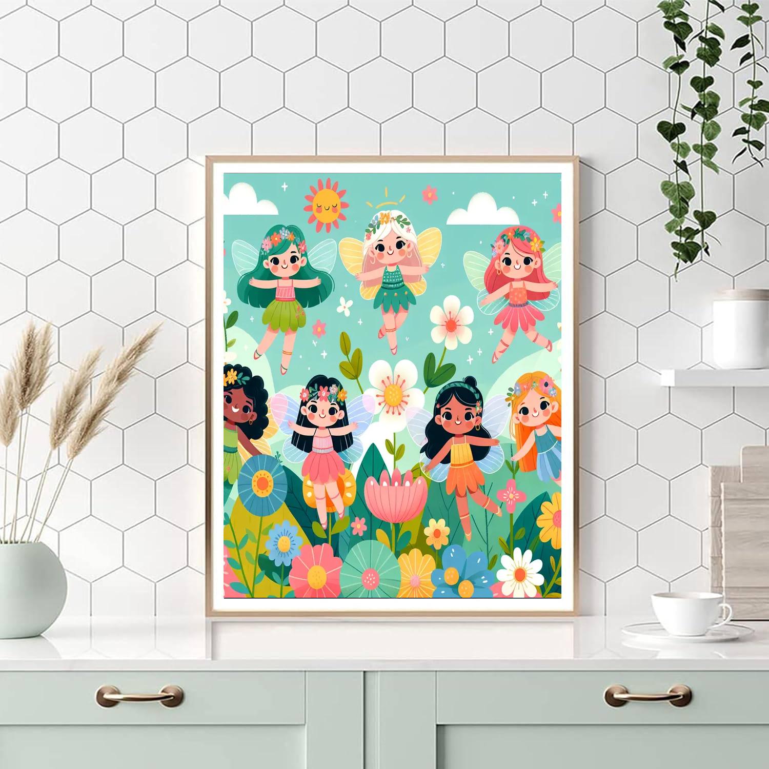 Fluttering Fairies Numbered Painting Kits