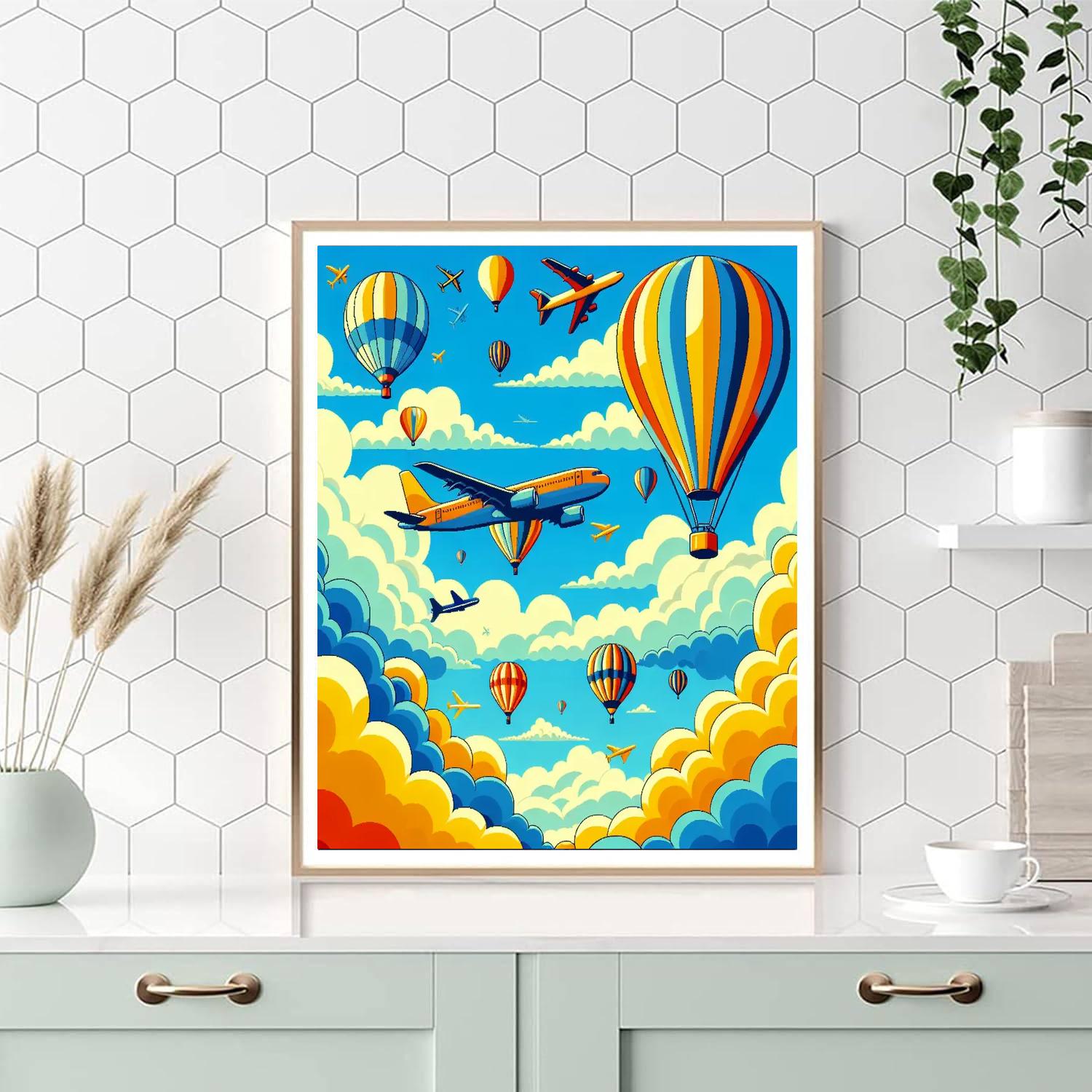 Sky Adventure Painting Number Kit
