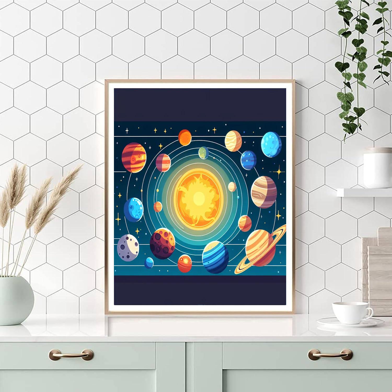 Solar System Fun Painting Number Kit