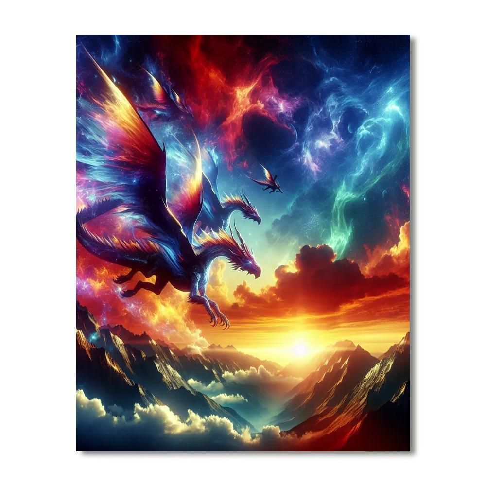 Mystic Dragon Adventure Numbered Painting Kits