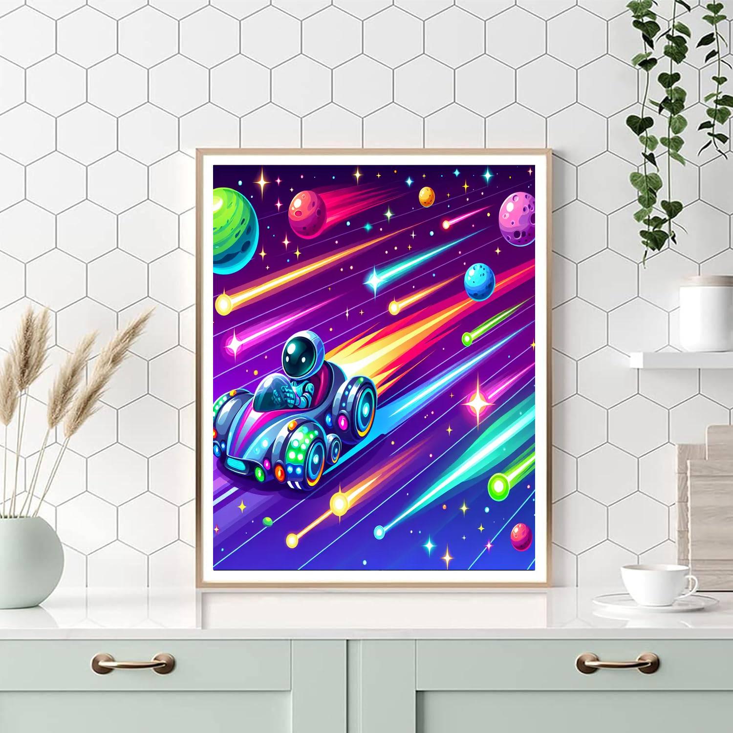 Galactic Star Racer Painting Number Kit