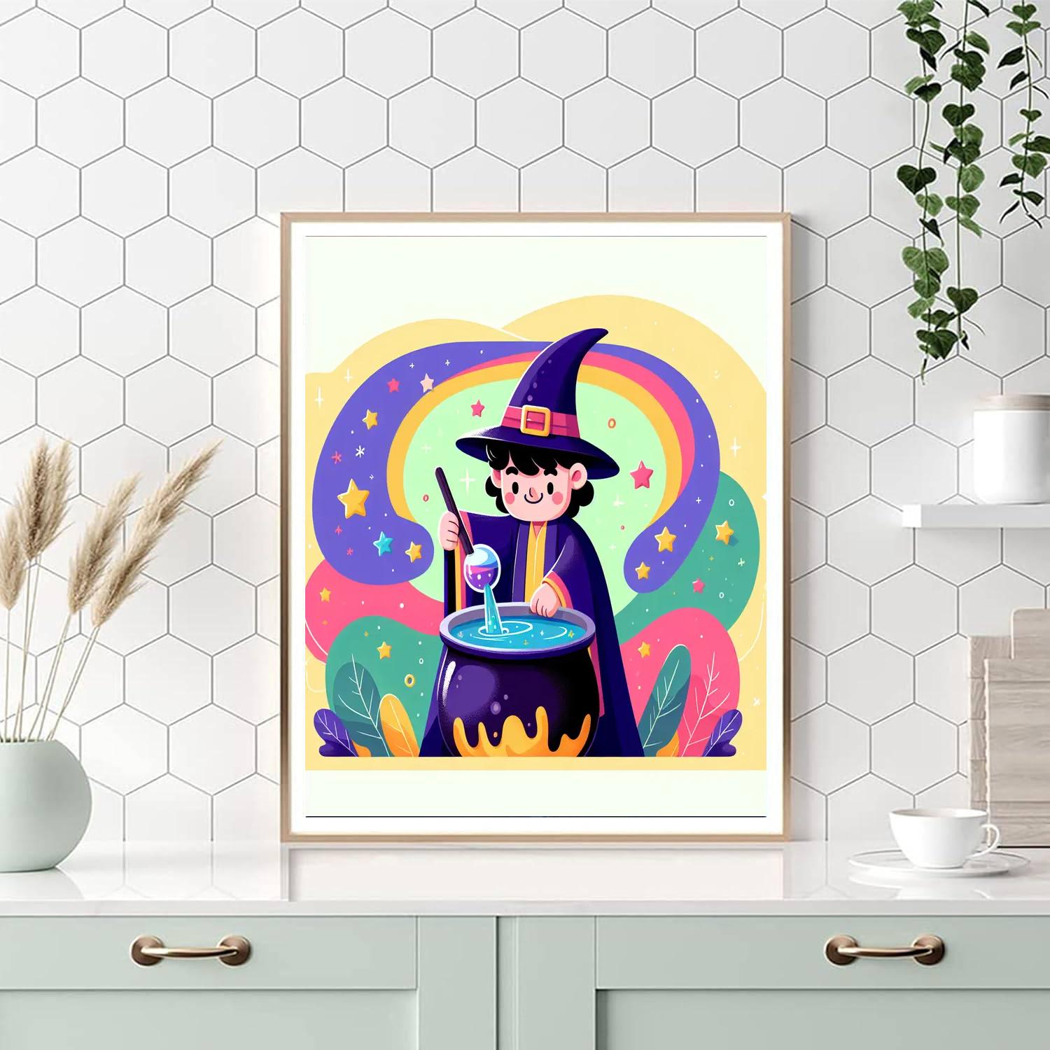 Wonderous Wizards Paint By Numbers Art