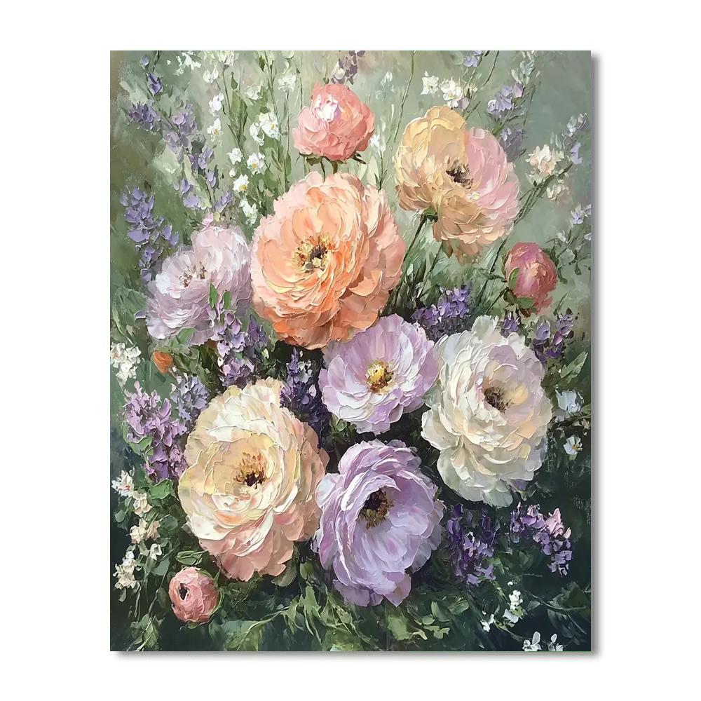 Pierre-Auguste Renoir Inspired Floral Symphony In Pastels  Paint By Numbers Kits