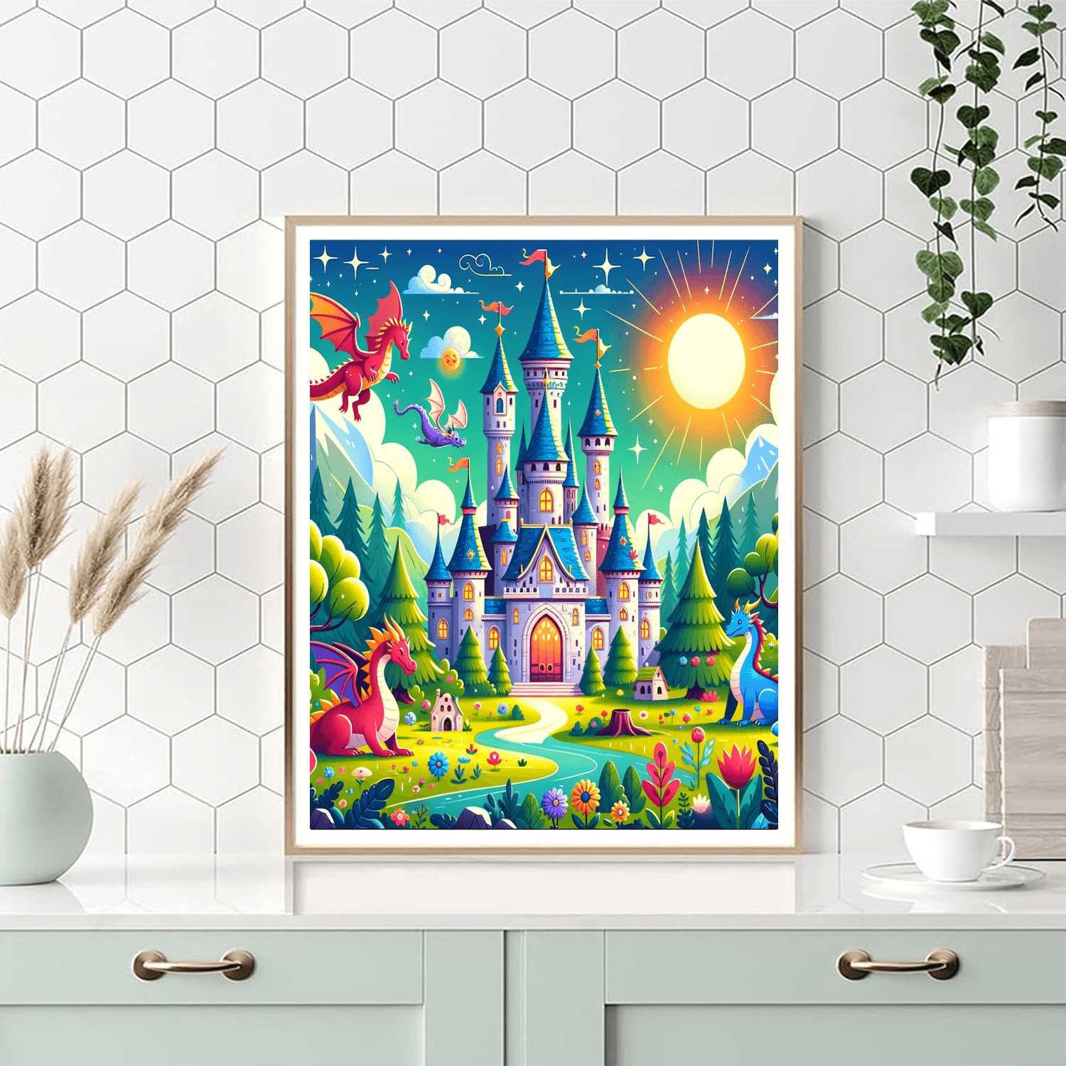Magical Castle Escapade Numbered Painting Kits