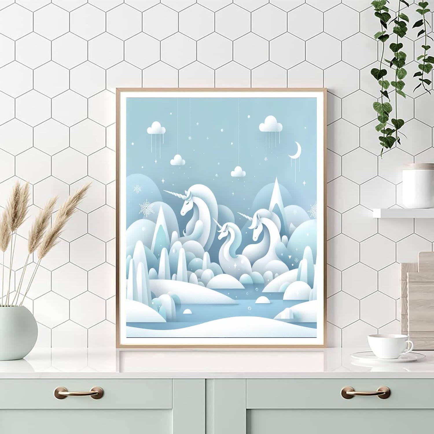 Frozen Fantasy Realm Paint By Numbers Art