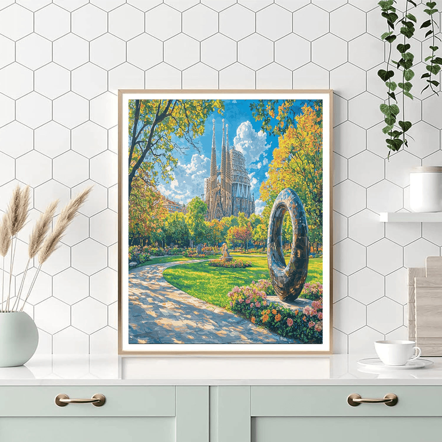 Sagrada Familia Park Numbered Painting Kits